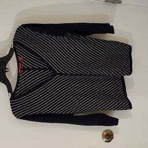 AK Anne Klein - Navy / White Long Sleeve